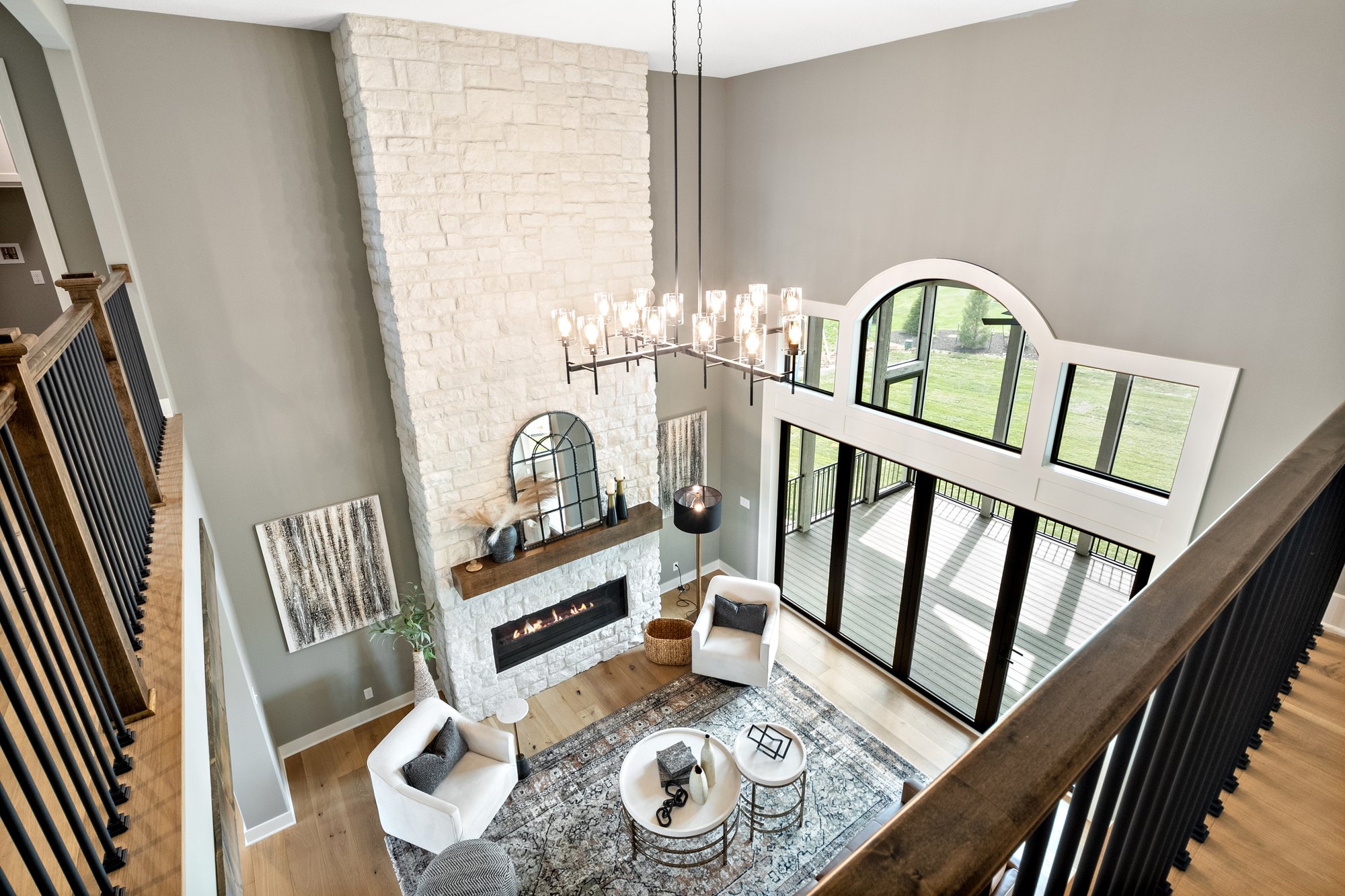 2-Story Great Room  custom home by Dusty Rhodes