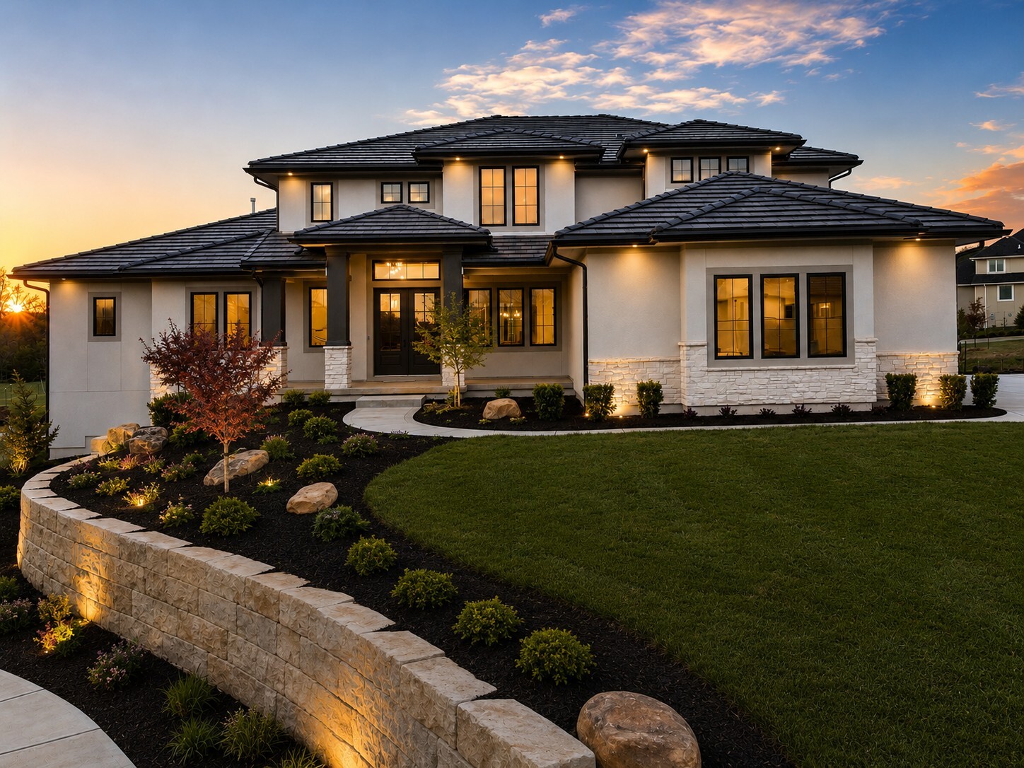 Exterior at dusk