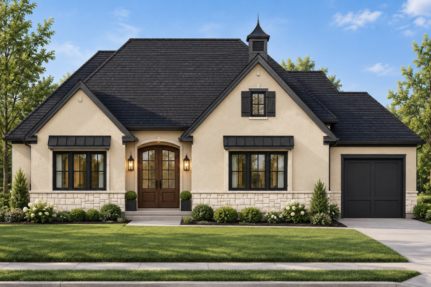 Caramel 2 by Dusty Rhodes Homes front elevation rendering photo