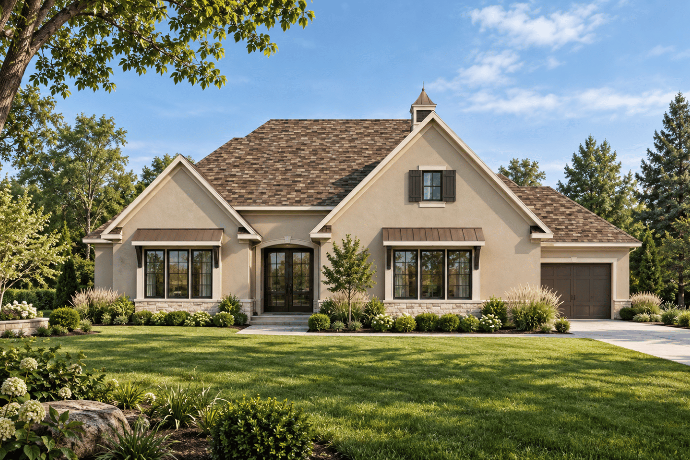 Carmel by Dusty Rhodes Homes front elevation rendering photo